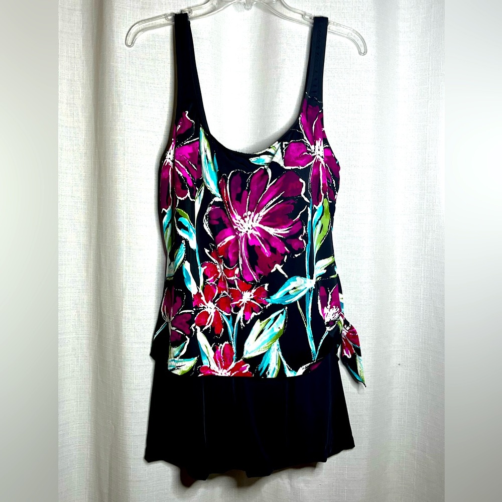 Floral Print Women's Swim Dress.